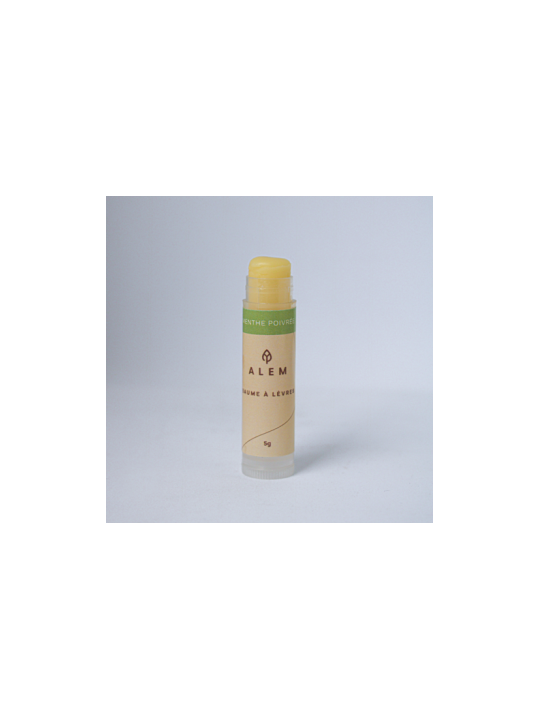 Baume à lèvres menthe poivrée bio | Savons d’Alem