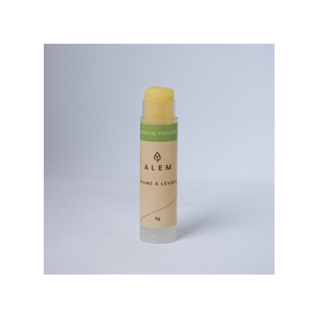 Baume à lèvres menthe poivrée bio | Savons d’Alem